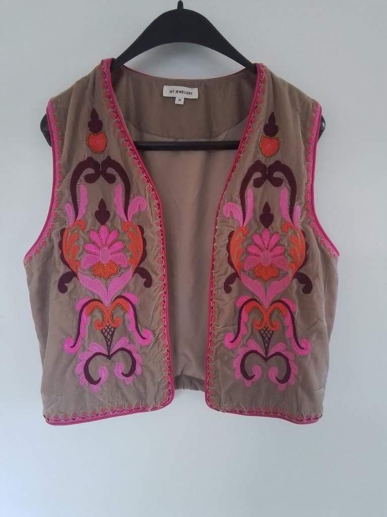 My Jewellery gilet maat M, Kleding | Dames, Bodywarmers, Maat 38/40 (M), My Jewellery, Beige, Ophalen of Verzenden