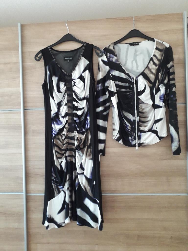 Damesset 2-delig Mezza Luna maat 38, Maat 38/40 (M), Mezza Luna, Kostuum of Pak, Overige kleuren