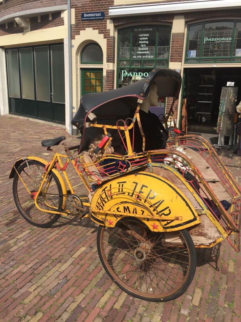 Becak vintage van Java, Ophalen, Gebruikt