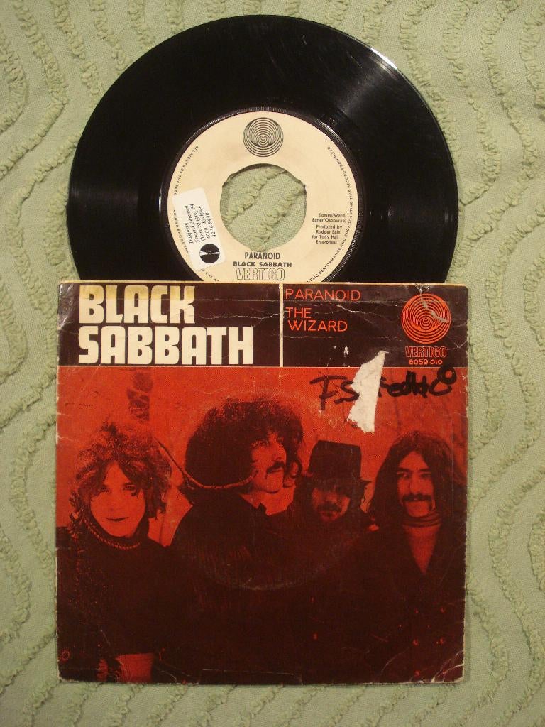 Black Sabbath 7" Vinyl Single: ‘Paranoid’ (Noorwegen), Cd's en Dvd's, Vinyl Singles, Gebruikt, 7 inch, Single, Ophalen of Verzenden