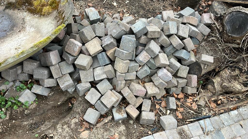 Stenen/ Terrasbestrating, Tuin en Terras, Grind, Keien en Split, Ophalen, Overige materialen, Gebruikt, Overige typen