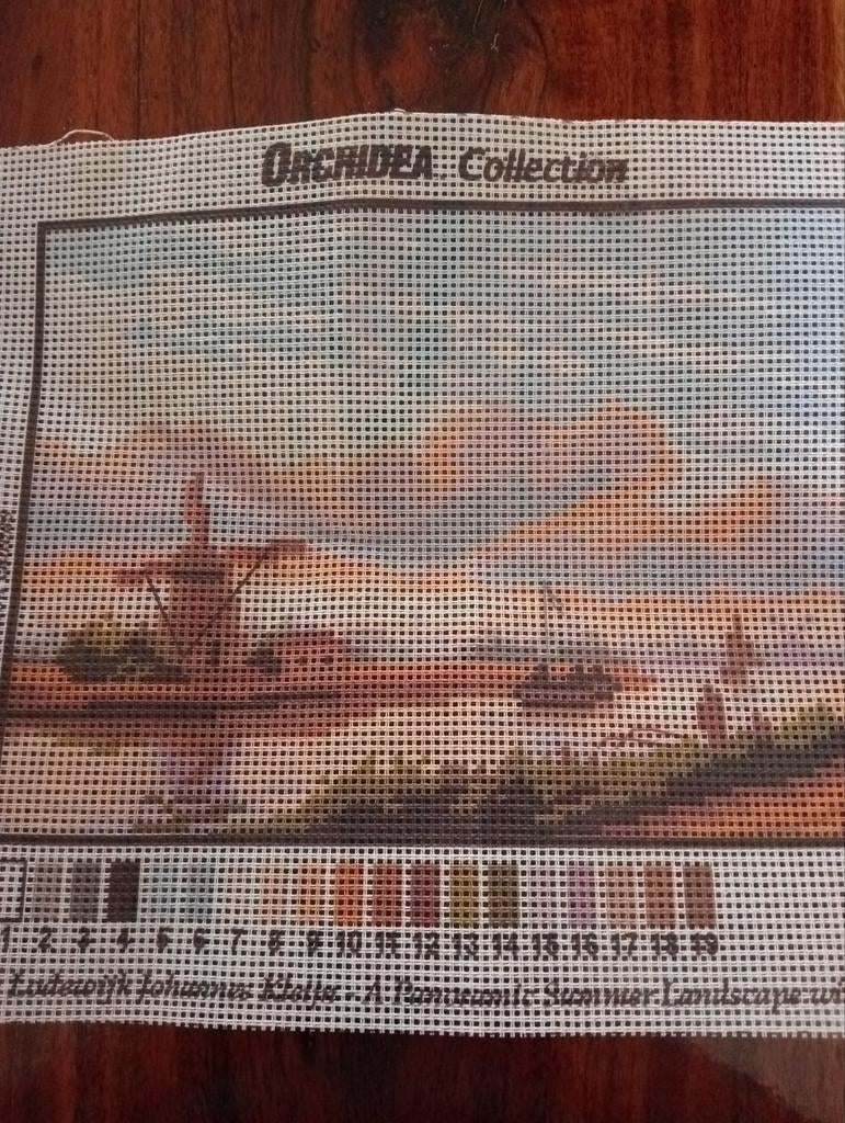 Orchidea stramien, Hobby en Vrije tijd, Borduren en Borduurmachines, Ophalen of Verzenden, Nieuw, Patroon