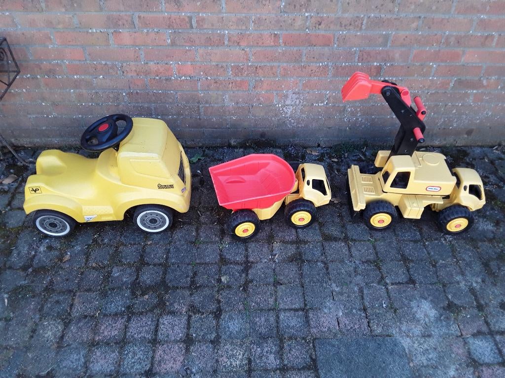 loopauto met claxon. Little Tikes kiepwagen en graafmachine, Ophalen, Gebruikt, Overige typen