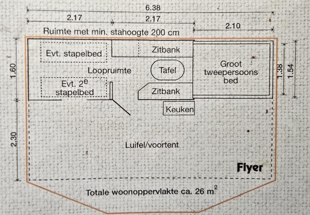 Zeer complete en ruime,  Holtkamper Flyer vouwwagen, Ophalen, Beige, Aanwezig, Holtkamper