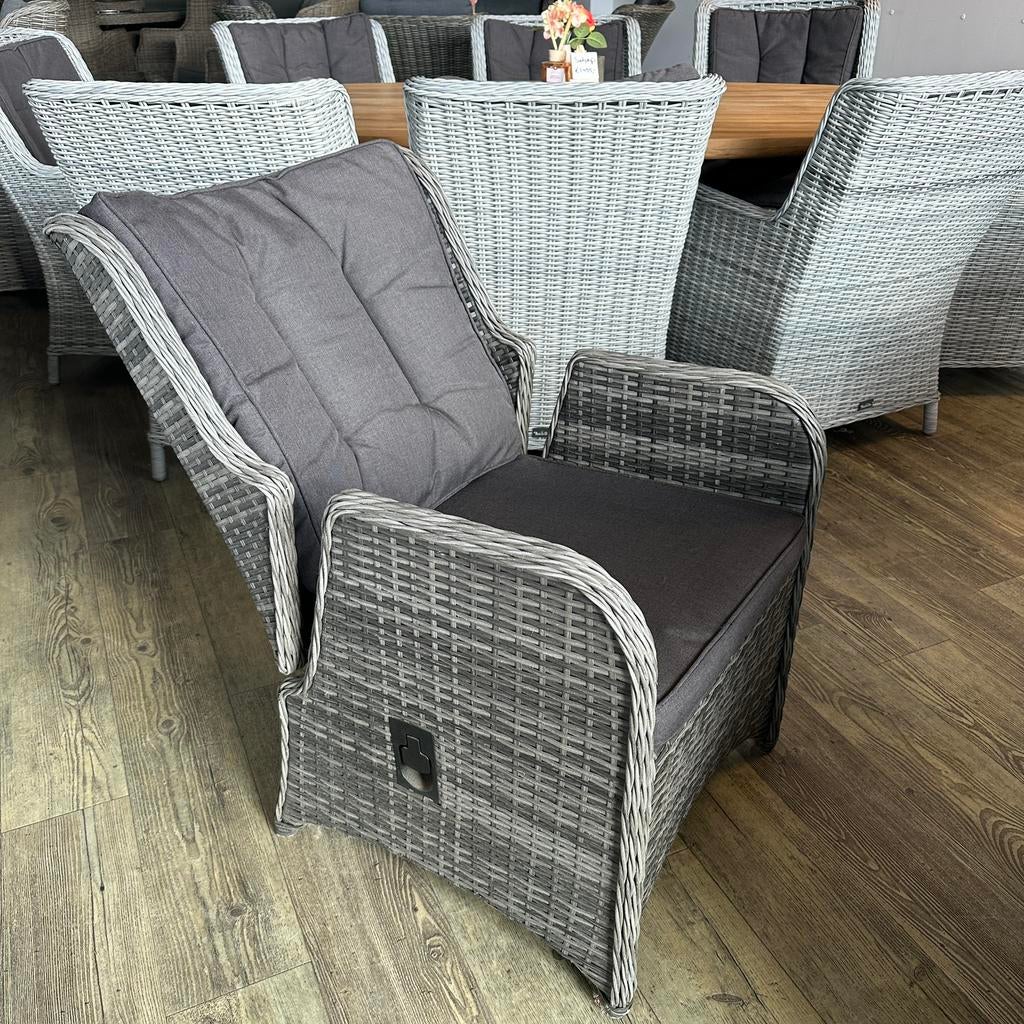 Tuinset met 6 Verstelbare Stoelen ️, Verzenden, ., Teakhout, ZENQ