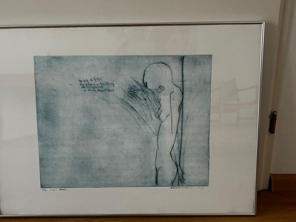 Litho Werner Moonen gesigneerd nr 8/12 eigen druk, Antiek en Kunst, Kunst | Litho's en Zeefdrukken, Ophalen