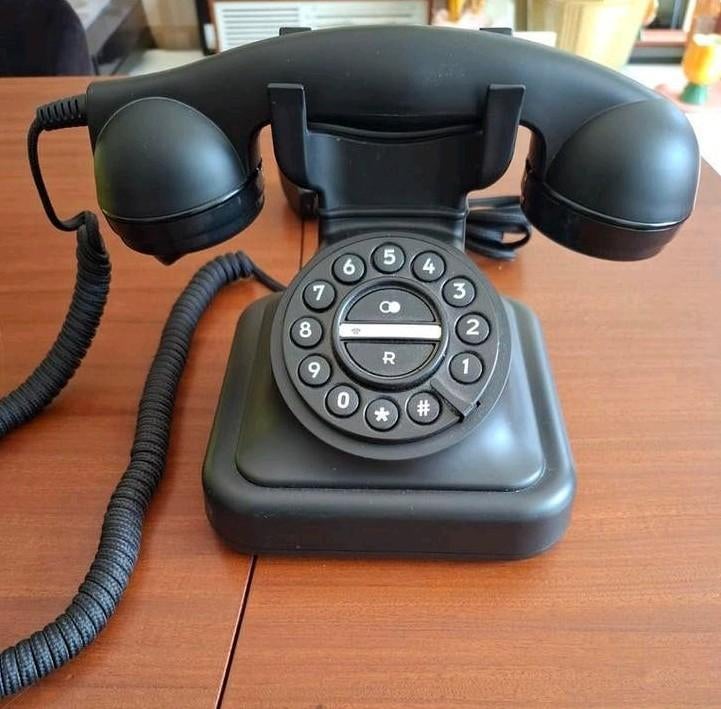 Retro vaste telefoon met 'draaischijf' - Profoon en nieuw, Ophalen of Verzenden, Nieuw, 1 handset