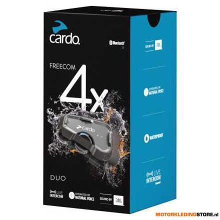 Cardo Communicatiesysteem Freecom 4X duo, Zwart, Motoren, Ophalen of Verzenden, Nieuw met kaartje
