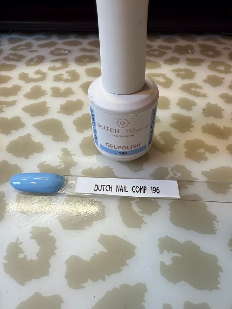 Dutch Nail Cosmetics Gelpolish 196, Gebruikt, Blauw, Ophalen of Verzenden, Handen en Nagels