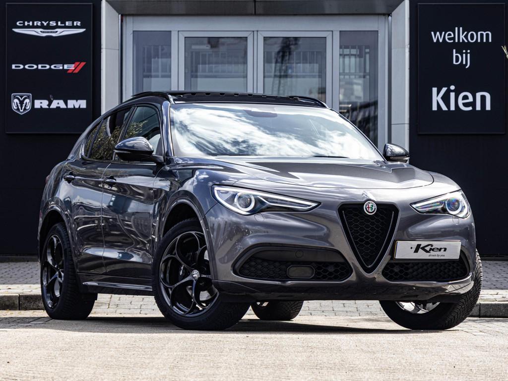 Alfa Romeo Stelvio 2.0 T AWD B-Tech 280pk Q4 | Pano-dak | Le, Euro 6, 4 cilinders, Leder, Bedrijf