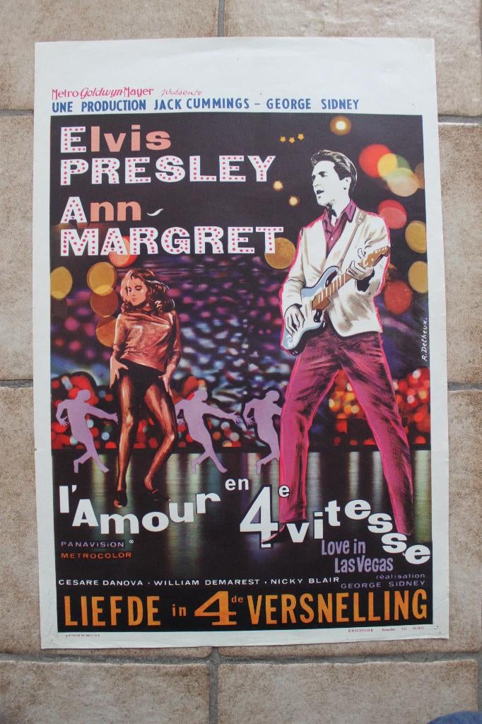 filmaffiche Elvis Presley Viva Las Vegas 1964 filmposter, Verzamelen, Posters, Rechthoekig Staand, Ophalen of Verzenden, Zo goed als nieuw