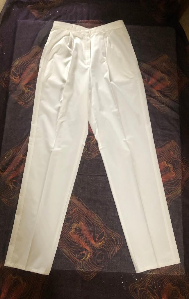 vintage broek - Cava - wit - 36 - nieuw - Denmark, Kleding | Dames, Wit, Nieuw, Ophalen of Verzenden, Maat 36 (S)