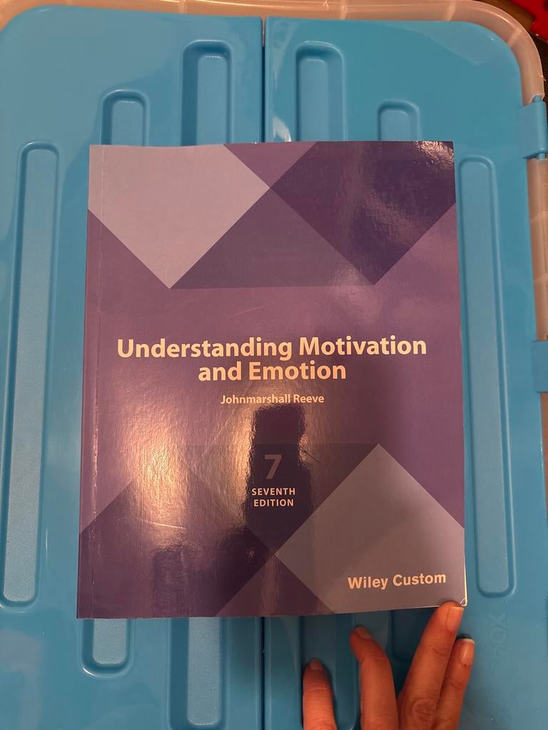 Understanding Motivation and Emotion - Johnmarshall Reeve, Ophalen, Gamma, Nieuw, WO