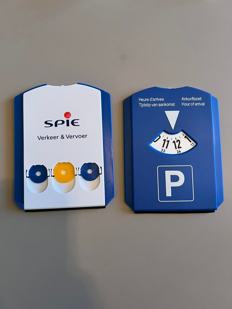 SPIE parkeerschijf met winkelwagenmuntjes, Ophalen of Verzenden, Nieuw
