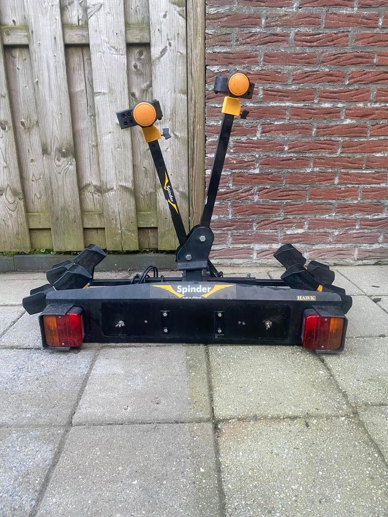 Spinder fietsendrager, Auto diversen, Fietsendragers, Ophalen, 2 fietsen, Gebruikt, Trekhaakdrager