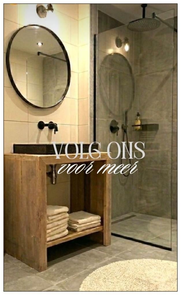 Badkamermeubelen van steigerhout. Robuust en warm NIEUW, Ophalen of Verzenden, Nieuw