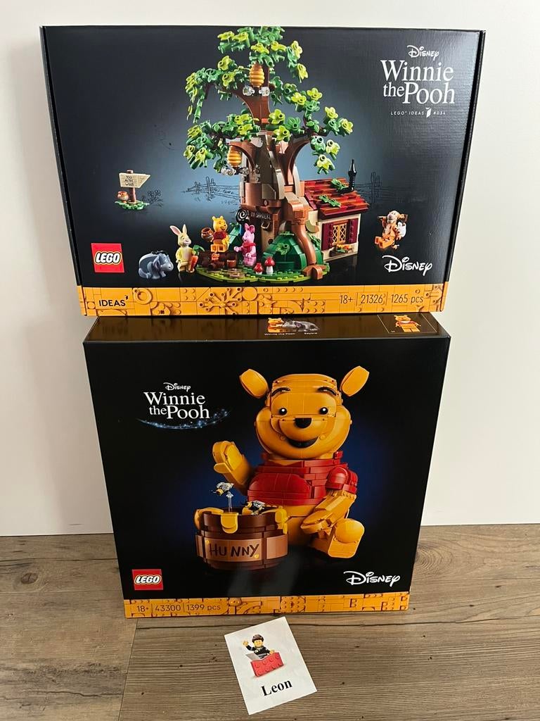 Lego Disney 21326 & 43300 Winnie de Poeh. MISB nieuw in doos, Ophalen of Verzenden, Nieuw, Complete set, Lego
