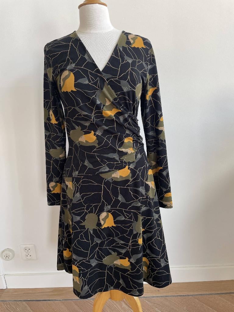 Zilch: Jurk met mooie print. Maat M, Maat 38/40 (M), Zwart, Ophalen of Verzenden, Zo goed als nieuw