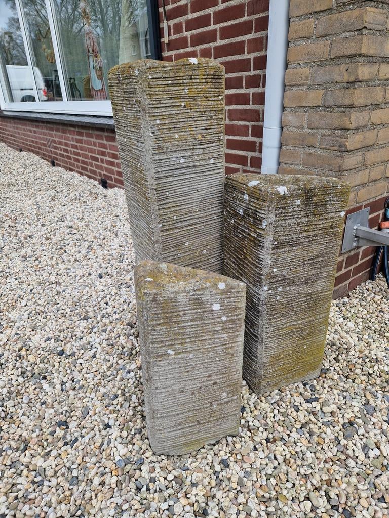 Stenen Waterornament Set voor Tuin of Terras, Tuin en Terras, Ophalen, Gebruikt, Graniet, Waterornament