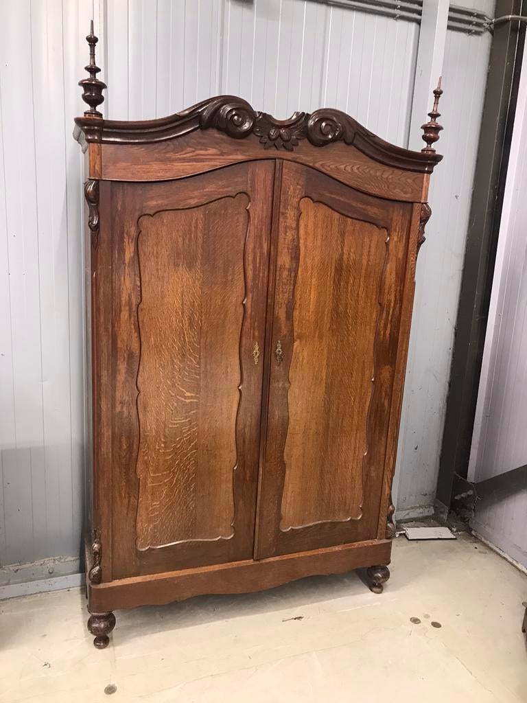 Antieke Biedemeyer kast kuifkast, Ophalen of Verzenden