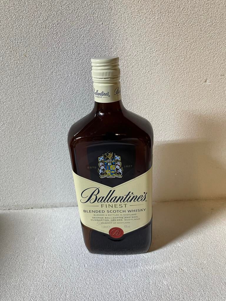 Lege fles Ballantine’s scotch whisky, Ophalen of Verzenden, Gebruikt, Verpakking