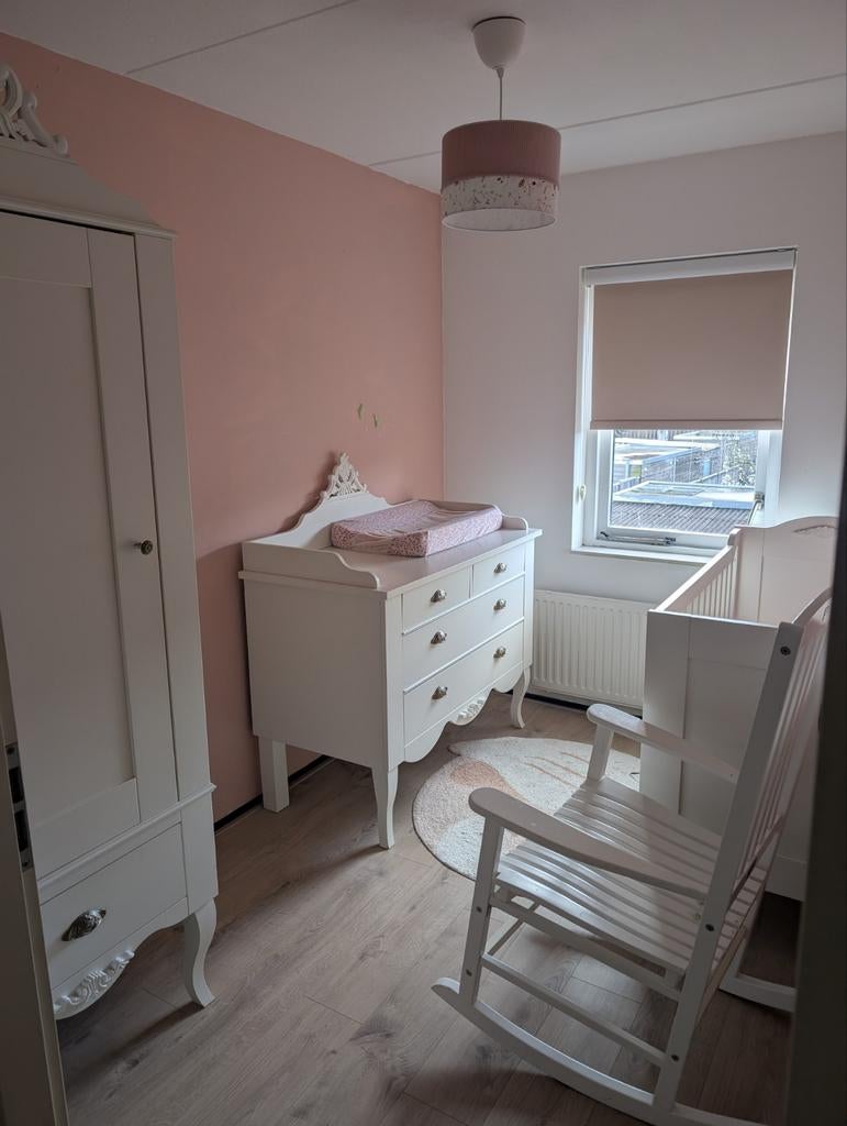 Babykamer brocante te koop, Ophalen of Verzenden, Zo goed als nieuw, Stapelbed