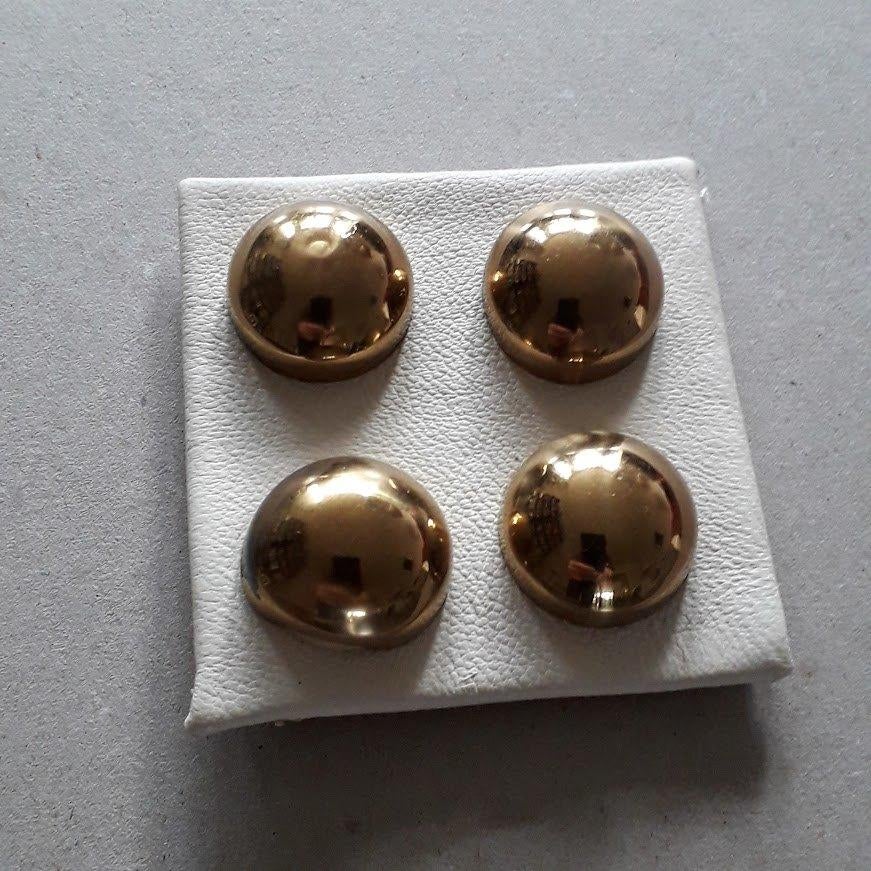4 goudkleurige knopen / knoppen diameter 2 cm /KNOOP, Hobby en Vrije tijd, Ophalen of Verzenden, Nieuw, Knoop of Knopen
