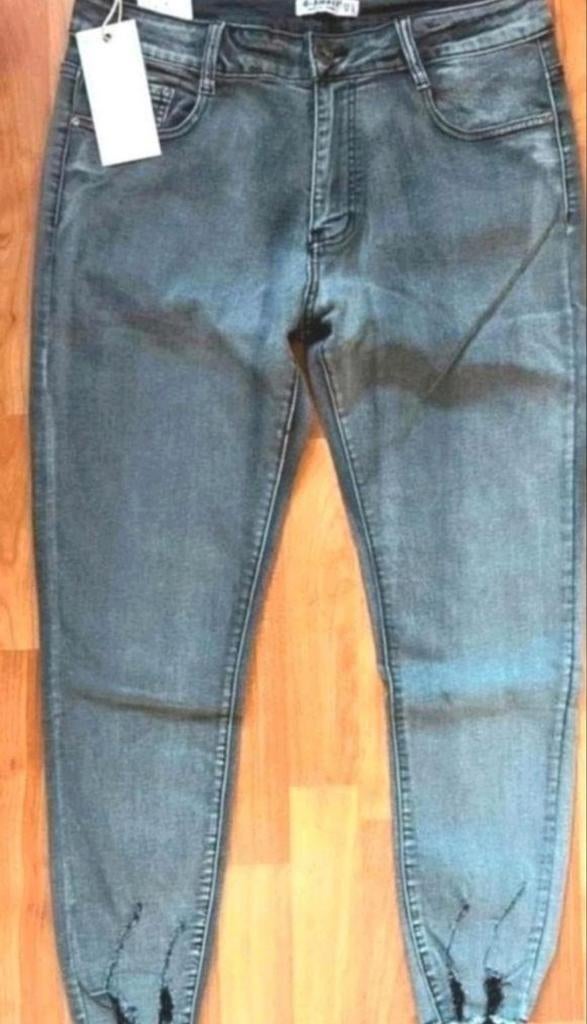 Nieuwe grijze stretch denim broek 44-46, Kleding | Dames, Verzenden, Overige jeansmaten, Nieuw, G-Smack