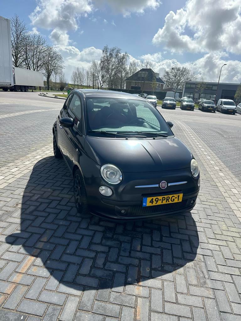 Fiat 500 Blackjack edition 0.9 Twinair 2011 Zwart, Auto's, Voorwielaandrijving, 31 €/maand, Handgeschakeld, Particulier