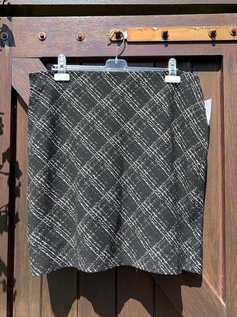 rok - zwart / wit geruit - maat L - Nieuw!, Maat 42/44 (L), Nieuw, Ophalen of Verzenden, Boven de knie