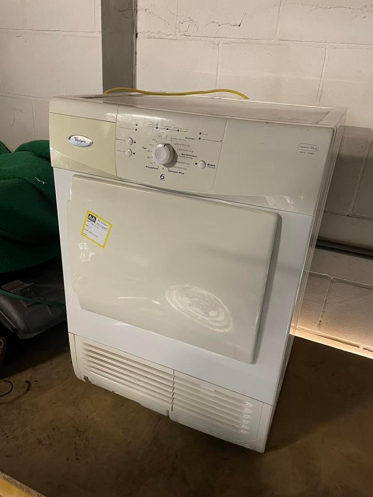 Whirlpool droger, 6 tot 8 kg, Ophalen of Verzenden, Zo goed als nieuw, 85 tot 90 cm