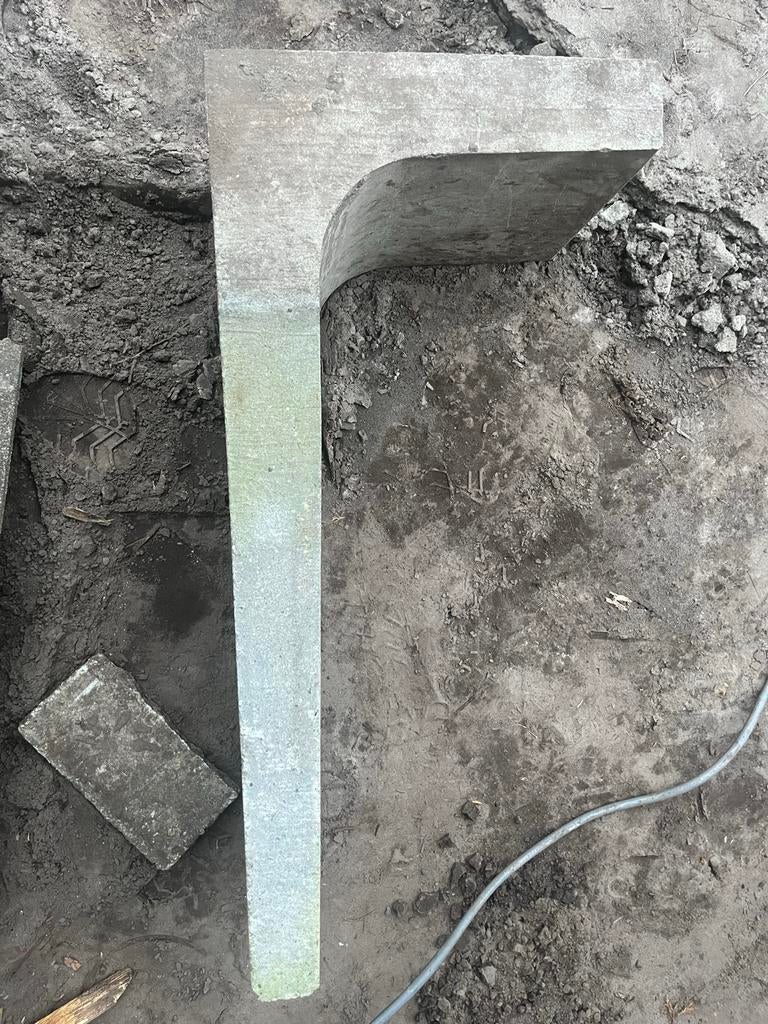 Betonnen L elementen 40x100 cm - Gratis af te halen, Tuin en Terras, Ophalen, Gebruikt