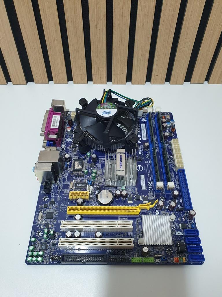 Foxconn G31MXP Moederbord + Intel Pentium Dual-Core E5200, Computers en Software, Moederborden, ., Refurbished, ., Intel