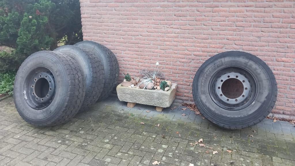 6x Vrachtwagenband Michelin XYZ-3 385/65R22,5, Ophalen, Gebruikt, Overige merken, Overige Auto-onderdelen