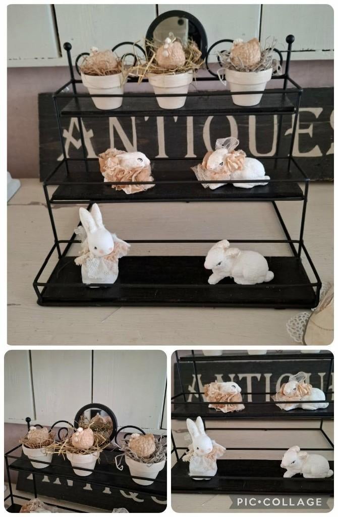 Mooi en gaaf metalen rekje, Antiek en Kunst, Ophalen of Verzenden