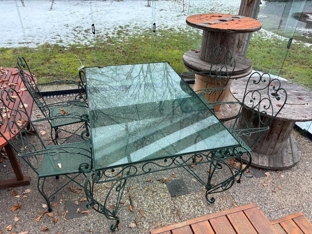 Brocante tuinset, Ophalen