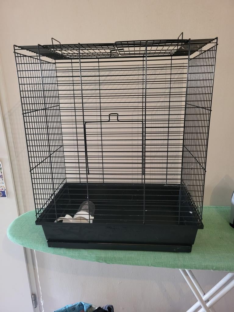 Papagaai, parkieten kooi, Dieren en Toebehoren, Vogels | Hokken en Kooien, Ophalen, Zo goed als nieuw, Metaal, Vogelkooi