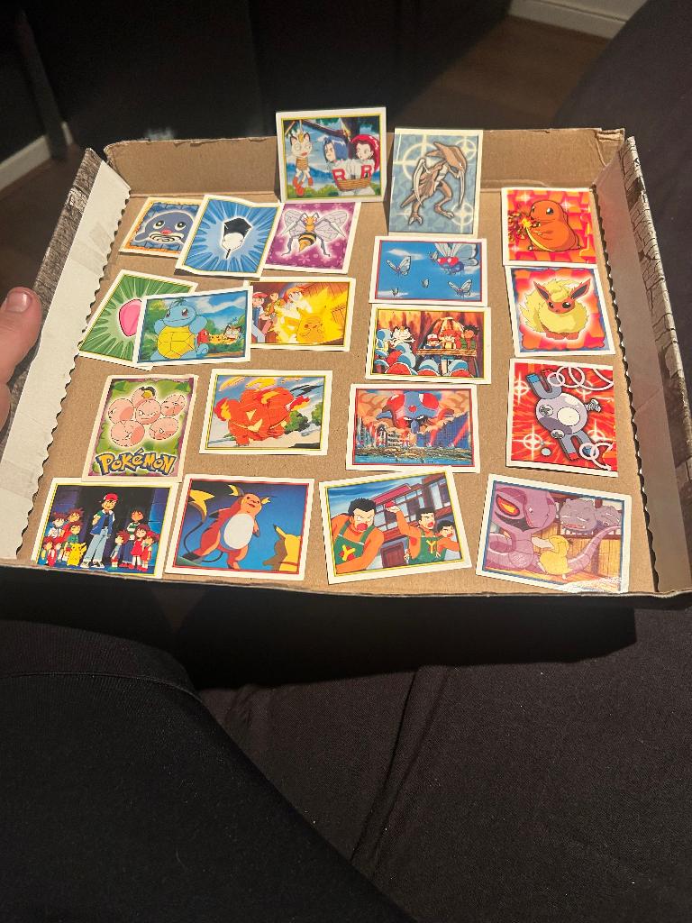 Pokémon stickers merlin, Ophalen of Verzenden, Gebruikt, Overige typen