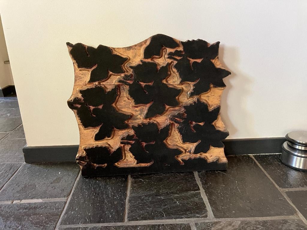 Batik houten stempelplaat 45 x 40 cm., Ophalen of Verzenden