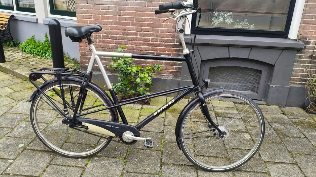 Batavus Stadsfiets – Grote framemaat (75 cm) – 2 sleutels –, Fietsen en Brommers, Fietsen | Heren | Herenfietsen, Gebruikt, Versnellingen