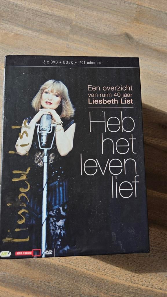 Liesbeth List - Heb het leven lief 5x DVD + boek, Alle leeftijden, Ophalen of Verzenden, Zo goed als nieuw, Boxset