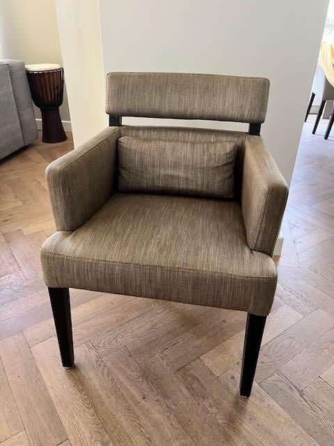 6 Eetkamerstoelen “Nobel” van fabrikant BAAN, Ophalen, Overige kleuren, Zo goed als nieuw, Stof