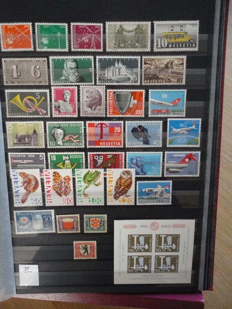 postzegels 25= zwitserland   ,, info ,,,, Verzenden