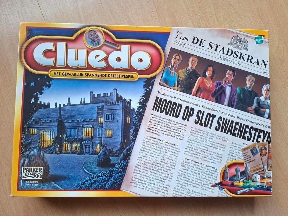 Cluedo: Het Gevaarlijk Spannende Detectivespel, Hobby en Vrije tijd, Gezelschapsspellen | Bordspellen, Ophalen of Verzenden, Zo goed als nieuw