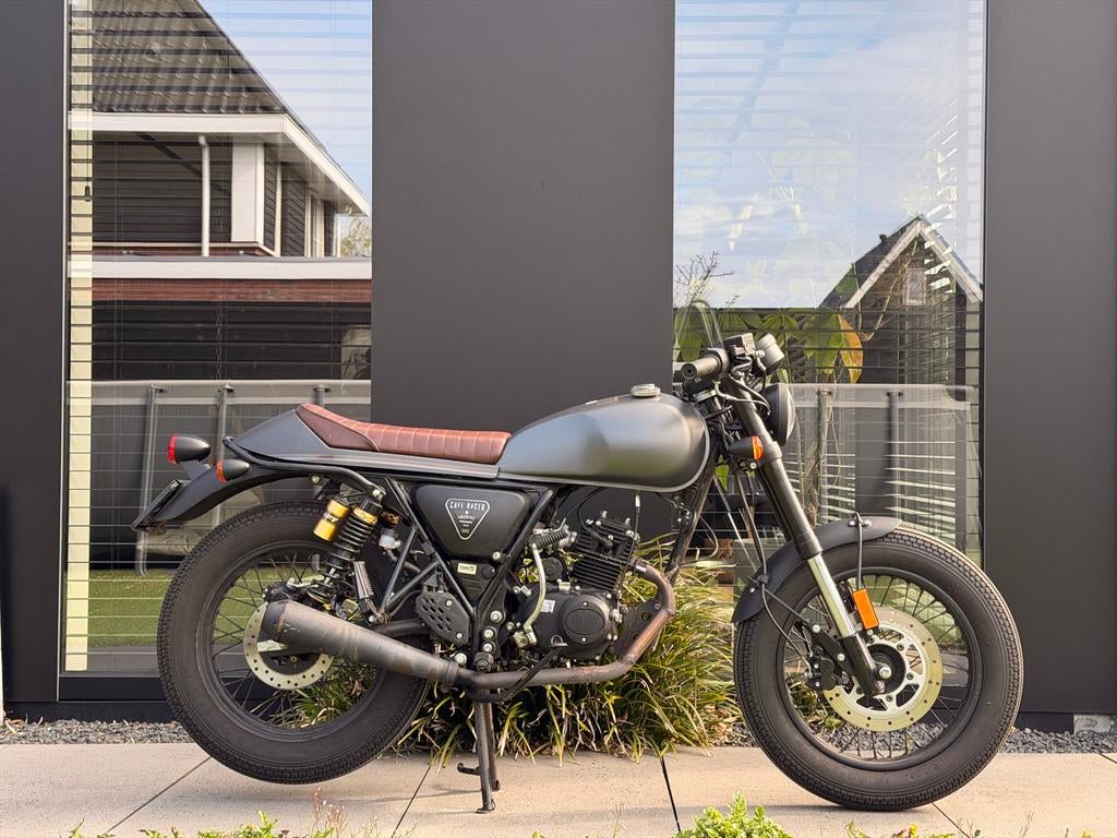 ARCHIVE CAFE RACER 50CC - Zwart | uitstekend staat | brommer, Fietsen en Brommers, Brommers | Overige merken, Ophalen, Maximaal 45 km/u