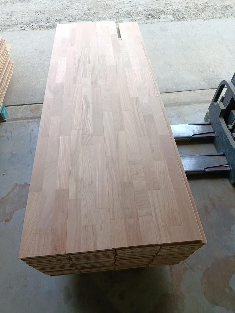 54M2 kersen houten duoplank vloerdelen #VERNIEUWD#, Gebruikt, 10 m² of meer, 10 tot 30 cm, Hout