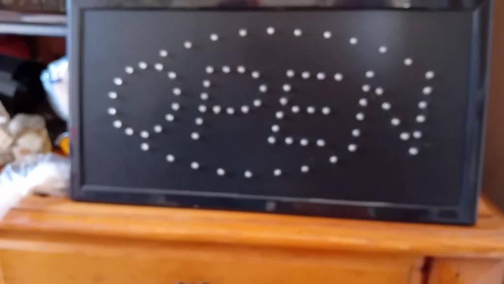 Neon verlichting.  Lichtbak, Ophalen, Lichtbak of (neon) lamp