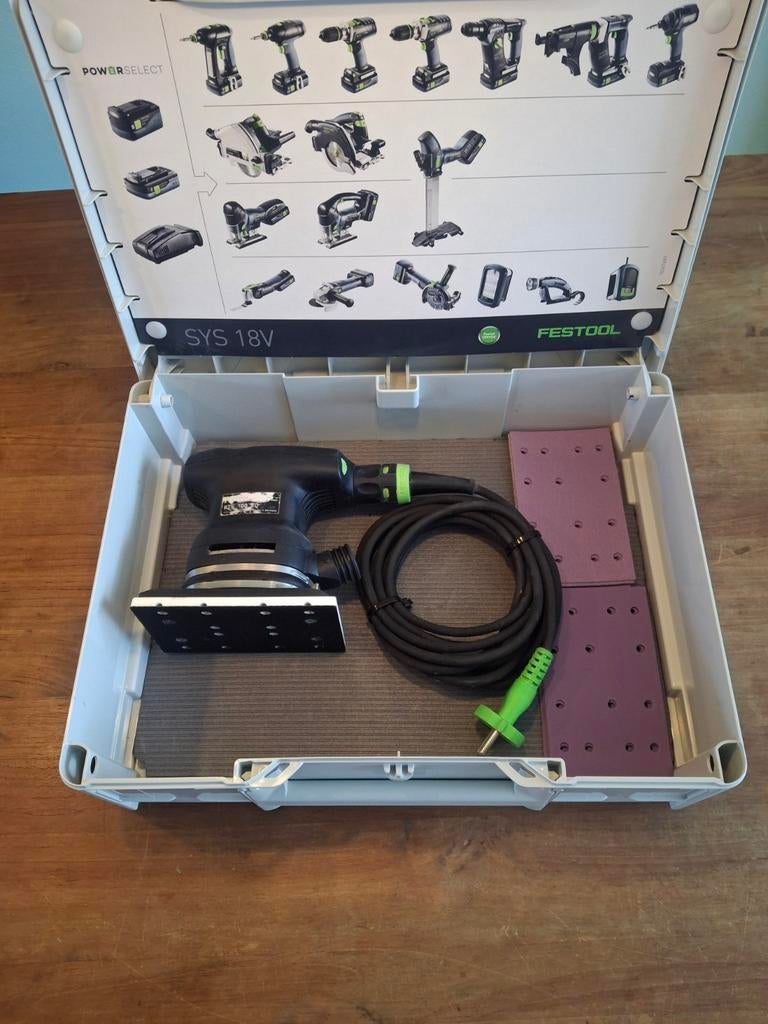 FESTOOL RTS 400 EQ, Ophalen of Verzenden, Gebruikt, Minder dan 600 watt, Vlakschuurmachine