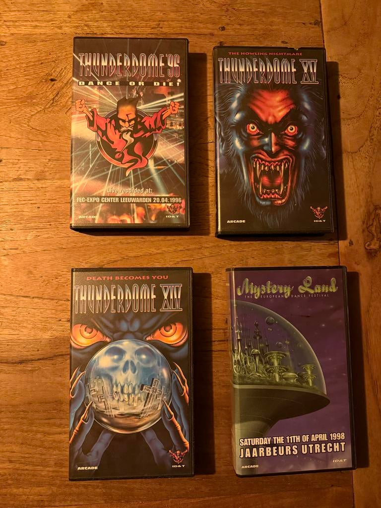 Thunderdome & Mystery Land VHS Tapes - Hardcore Classics, Cd's en Dvd's, Vanaf 16 jaar, Ophalen of Verzenden, Zo goed als nieuw
