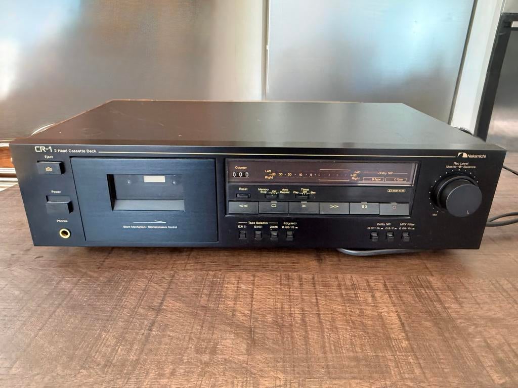 Nakamichi CR-1 2 Head Cassette Deck, Audio, Tv en Foto, Cassettedecks, Ophalen of Verzenden, Enkel, Overige merken, Tape counter